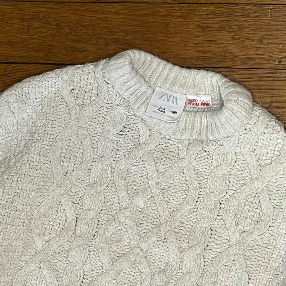 Zara 2T Toddler Fisherman's Sweater